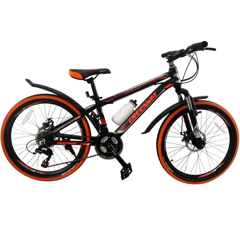 Велосипед Greenway 4919M, 24" Black/Orange - фото #0, Technodom.kz