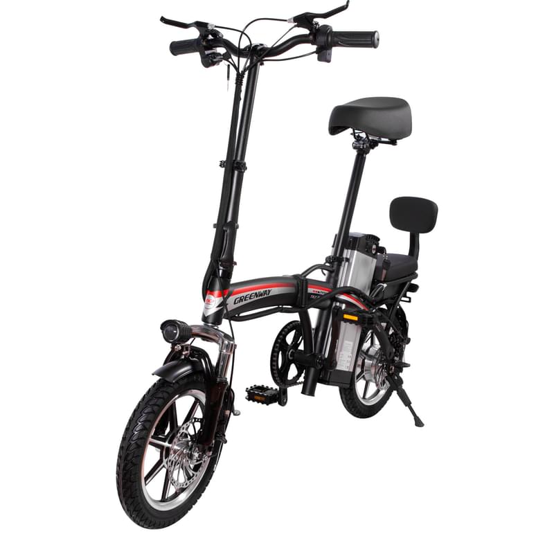 Электровелосипед Greenway 350W, 48V/12AH, 14" Black (14FD095) - фото #2, Technodom.kz