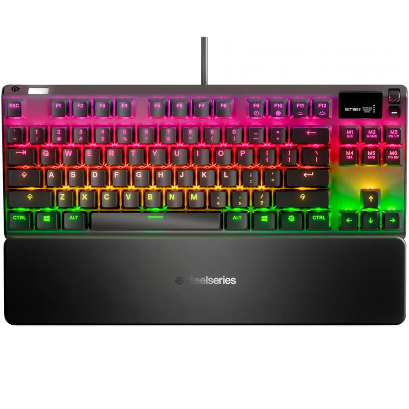 Клавиатура игровая проводная USB SteelSeries Apex 7 TKL RGB, QX2 Blue - фото #1, Technodom.kz
