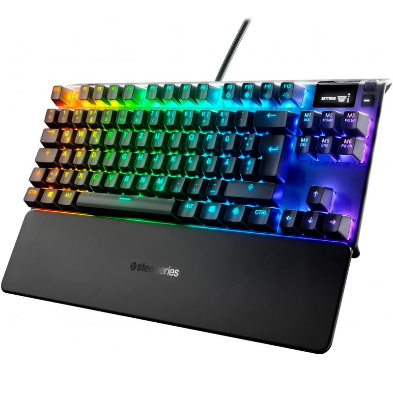 Клавиатура игровая проводная USB SteelSeries Apex 7 TKL RGB, QX2 Red - фото #2, Technodom.kz