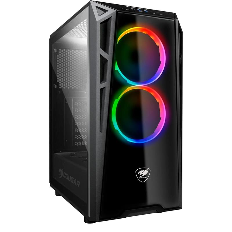 ПК корпус Cougar Turret RGB MidTower, window, Black ATX (Turret RGB) - фото #0, Technodom.kz