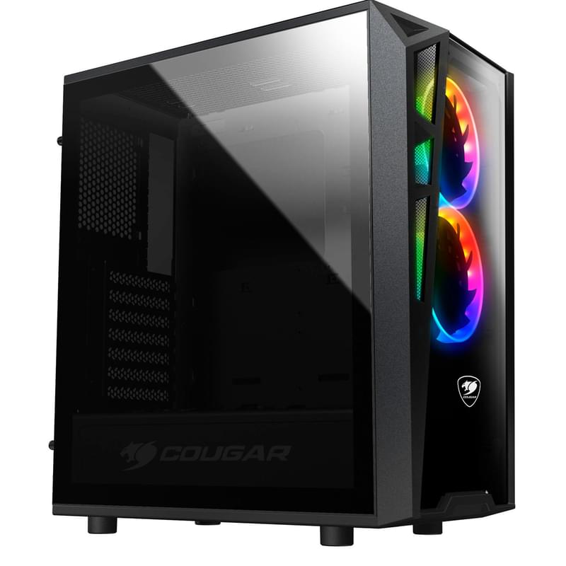 ПК корпус Cougar Turret RGB MidTower, window, Black ATX (Turret RGB) - фото #3, Technodom.kz