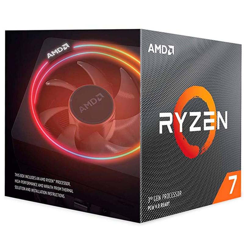 Процессор AMD Ryzen 7 3800X (C8/T16,32M Cache, 3.9 up to 4.5GHz) AM4 BOX - фото #0, Technodom.kz