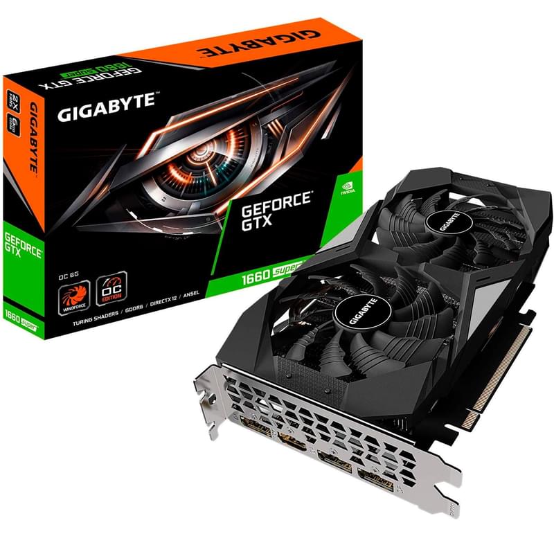 Видеокарта Gigabyte GeForce GTX 1660 SUPER OC 6GB 192bit/G6 (HDMI+3DP)(GV-N166SOC-6GD) - фото #6, Technodom.kz