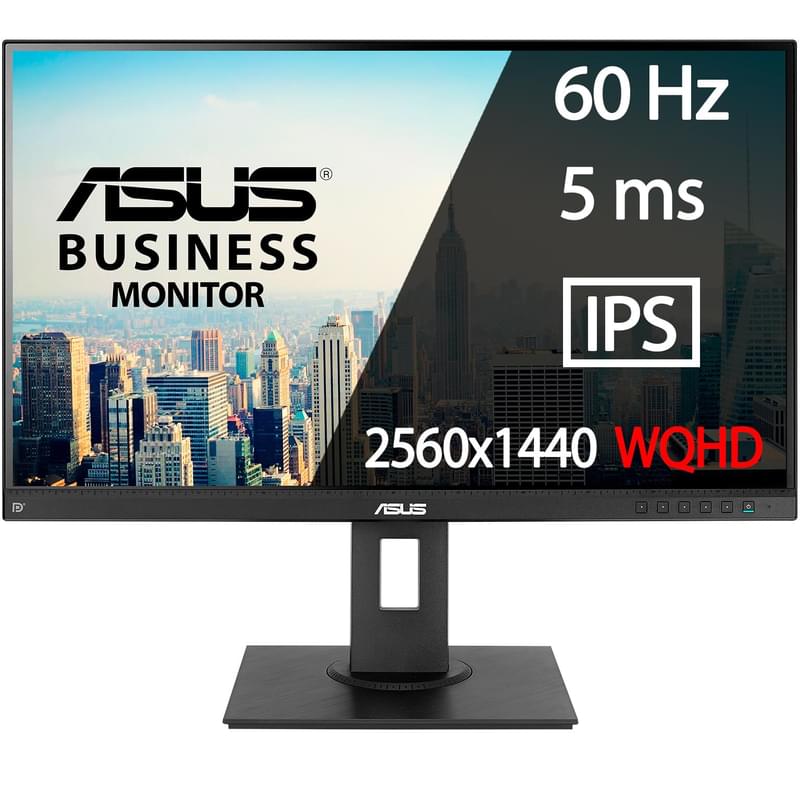 Монитор 27" Asus BE27AQLB 2560x1440 16:9 IPS 60Гц (HDMI+DP+miniDP+DVI) Black - фото #0, Technodom.kz