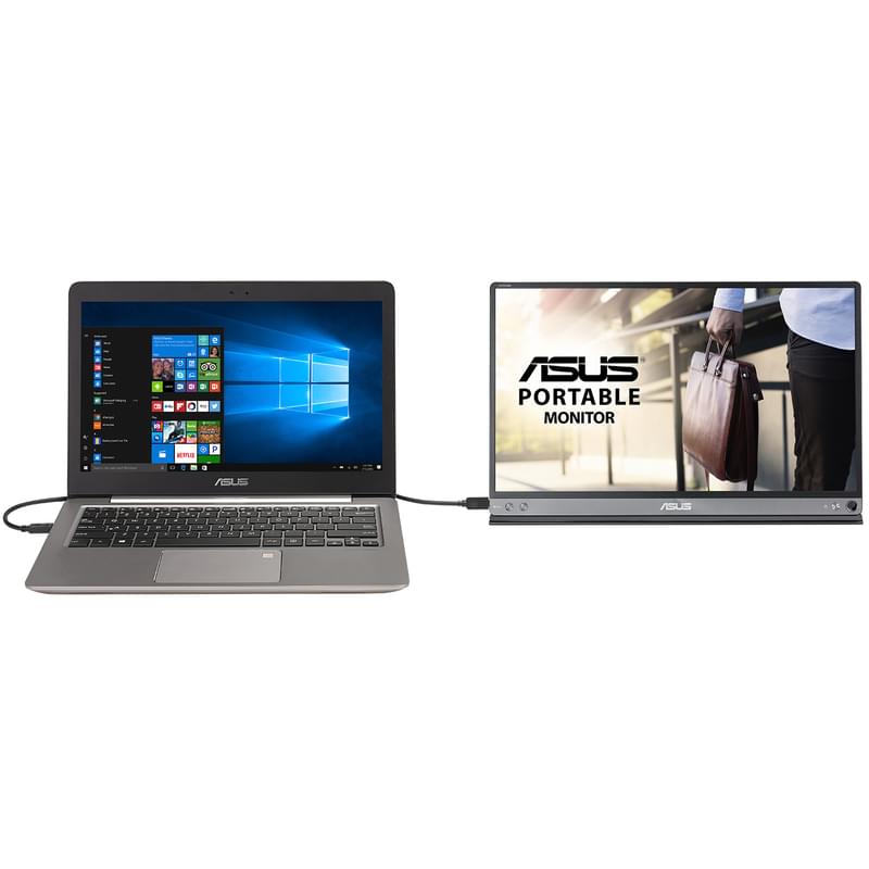 Монитор 15.6" Asus MB16AC 1920x1080 16:9 IPS 60Гц (Thunderbolt) Silver - фото #6, Technodom.kz