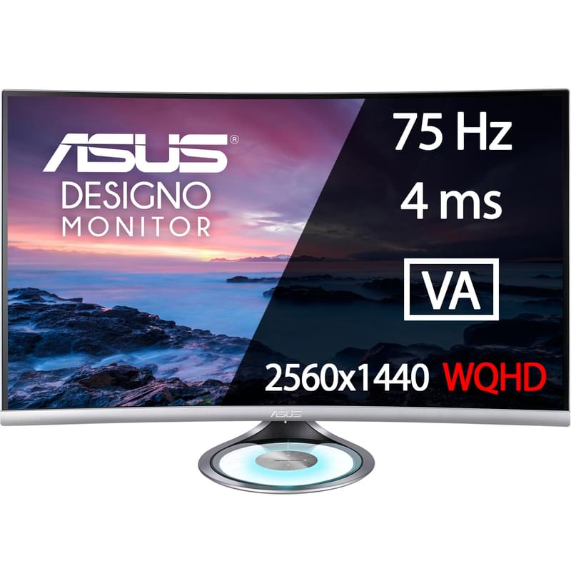 Монитор 32" Asus MX32VQ 2560x1440 16:9 VA 75Гц (2HDMI+DP) Curved Gray - фото #0, Technodom.kz