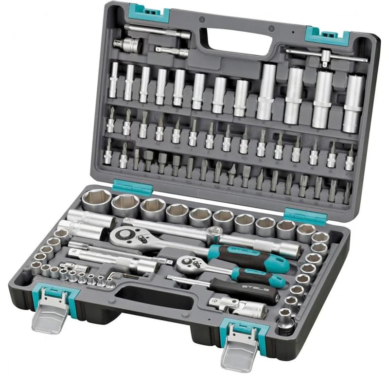 Stels Құрал-саймандар жинағы 94 зат CrV 1/2", 1/4" (14106M) - фото #0, Technodom.kz