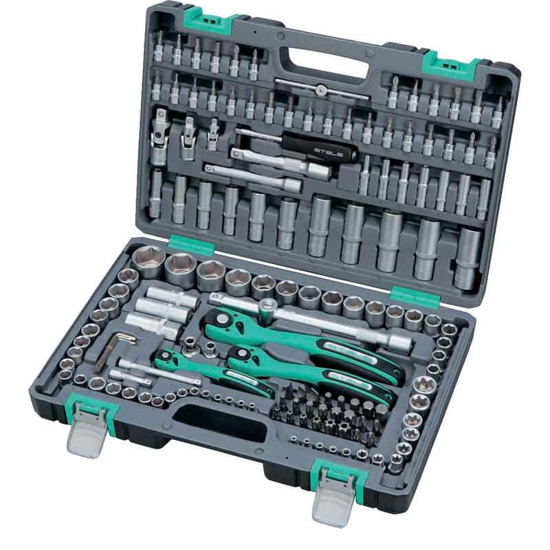 Stels Құрал-саймандар жинағы 151 зат CrV 1/4", 3/8", 1/2", S2 (14114M) - фото #0, Technodom.kz