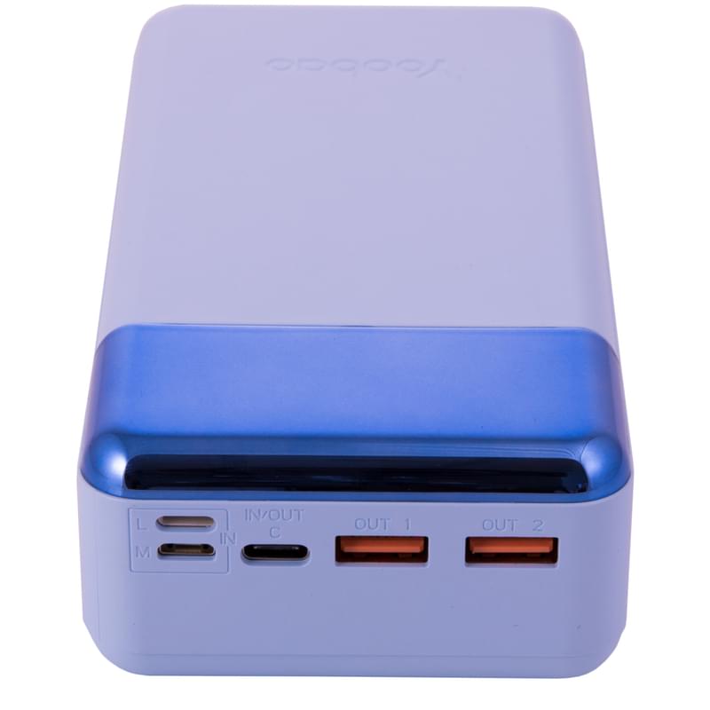 Внешний аккумулятор Yoobao, 30000Mah, 30W-PD, Power Delivery 30W, Blue (YB-30W-PD/BL) - фото #6, Technodom.kz