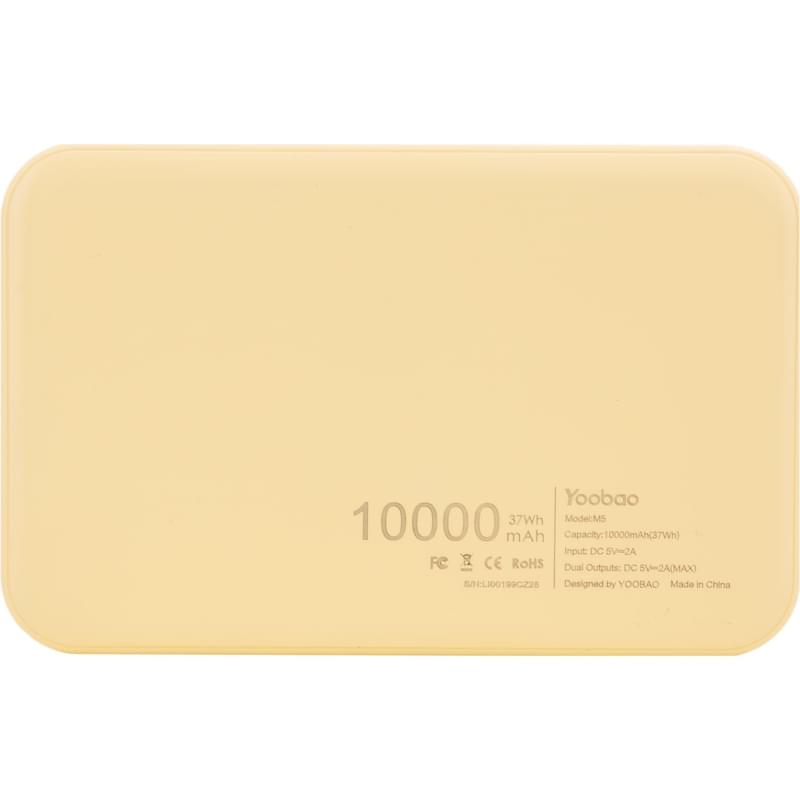 Внешний аккумулятор Yoobao, 10000Mah, M5-C, Yellow (YB-M5-C/YW) - фото #1, Technodom.kz