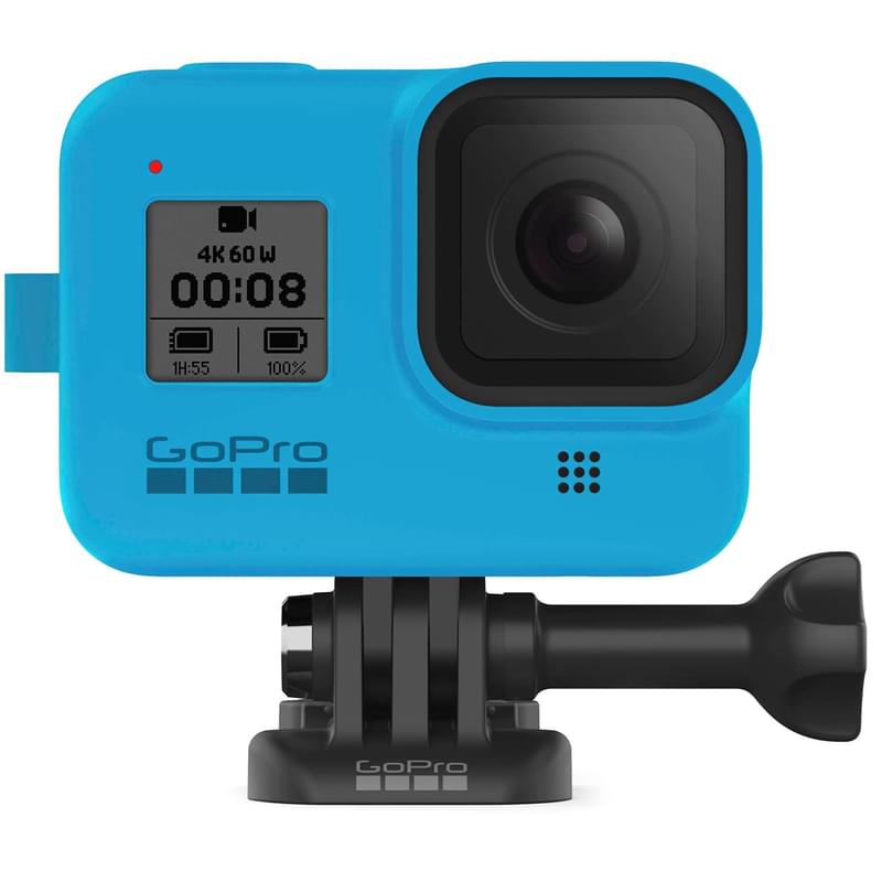 Силиконовый чехол с ремешком для GoPro Hero 8, синий (AJSST-003) - фото #5, Technodom.kz