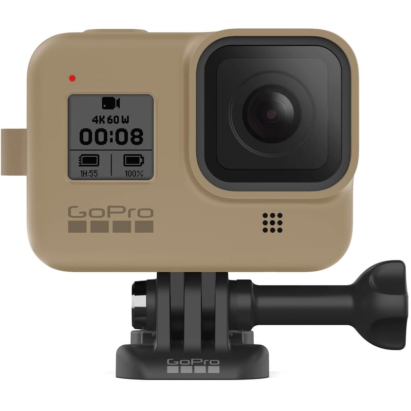 Силиконовый чехол с ремешком для GoPro Hero 8, песочный (AJSST-006) - фото #5, Technodom.kz