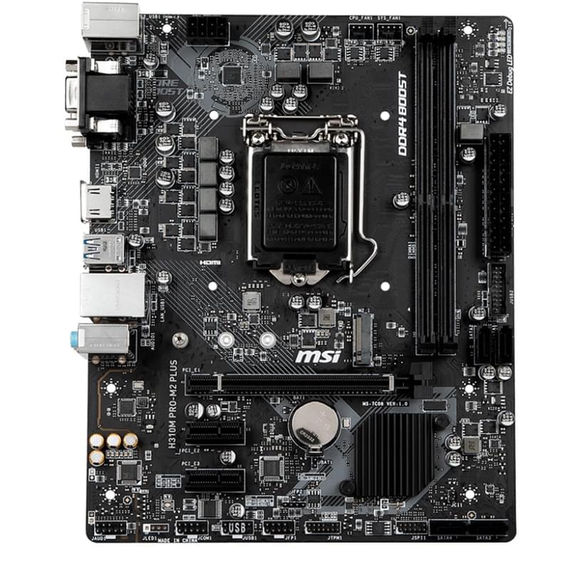 Материнская плата MSI H310M PRO-M2 PLUS LGA1151 2DDR4 PCI-E 1x16 2x1 (HDMI+DVI+VGA) mATX - фото #0, Technodom.kz Материнская плата MSI H310M PRO-M2 PLUS LGA1151 2DDR4 PCI-E 1x16 2x1 (HDMI+DVI+VGA) mATX - фото #0, Technodom.kz