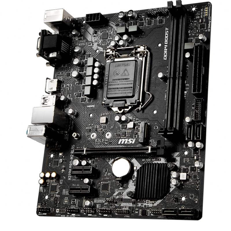 Материнская плата MSI H310M PRO-M2 PLUS LGA1151 2DDR4 PCI-E 1x16 2x1 (HDMI+DVI+VGA) mATX - фото #1, Technodom.kz Материнская плата MSI H310M PRO-M2 PLUS LGA1151 2DDR4 PCI-E 1x16 2x1 (HDMI+DVI+VGA) mATX - фото #1, Technodom.kz