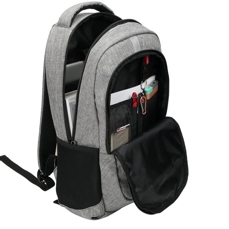 15.6" NEO NEB-051 Ноутбукқа арналған рюкзагі, Grey, полиэстер (NEB-051GY) - фото #8, Technodom.kz 15.6" NEO NEB-051 Ноутбукқа арналған рюкзагі, Grey, полиэстер (NEB-051GY) - фото #8, Technodom.kz