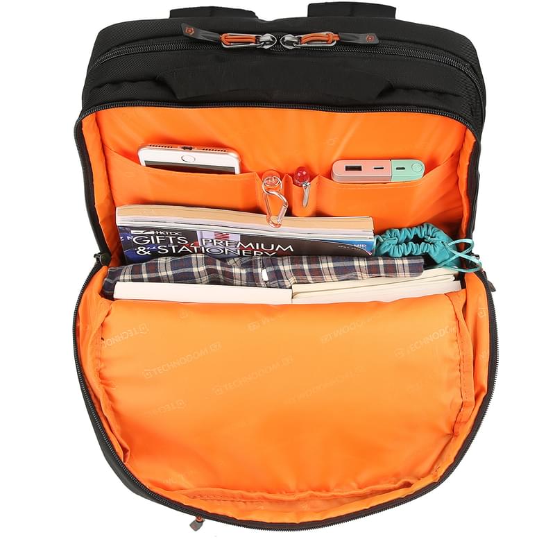 Рюкзак для ноутбука 15.6" Technodom, TD-003, Black/Orange (TD-003B) - фото #5, Technodom.kz