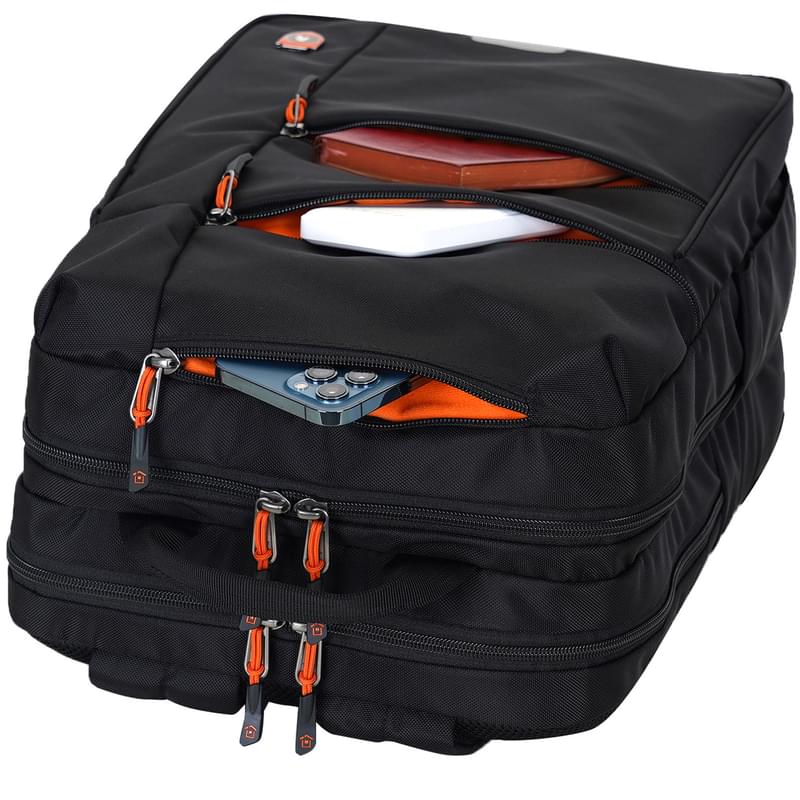 Рюкзак для ноутбука 15.6" Technodom, TD-003, Black/Orange (TD-003B) - фото #7, Technodom.kz