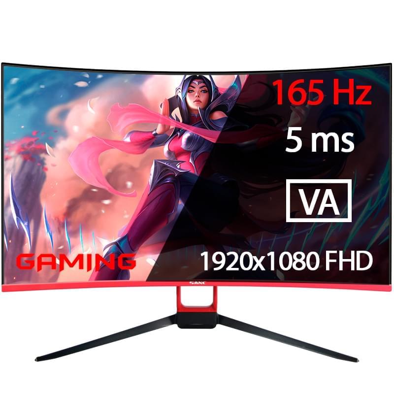 Монитор Игровой 27" Sanc M2736PB 1920х1080 16:9 VA 165ГЦ (3HDMI+DP) Curved Black - фото #0, Technodom.kz