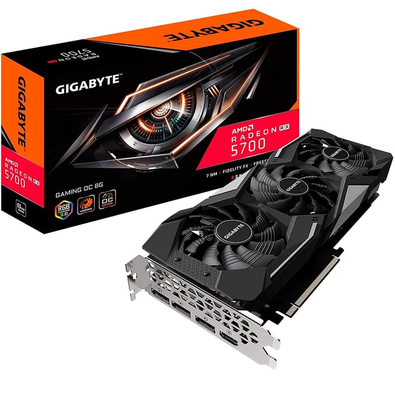 Видеокарта Gigabyte RX 5700 GAMING OC 8GB 256bit/G6 (HDMI+3DP) (GV-R57GAMING OC-8GD) - фото #6, Technodom.kz