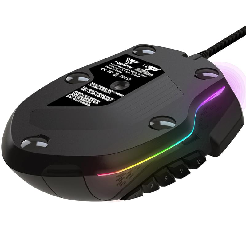 Мышка игровая проводная USB Patriot Viper V570 RGB, Blackout Edition - фото #6, Technodom.kz