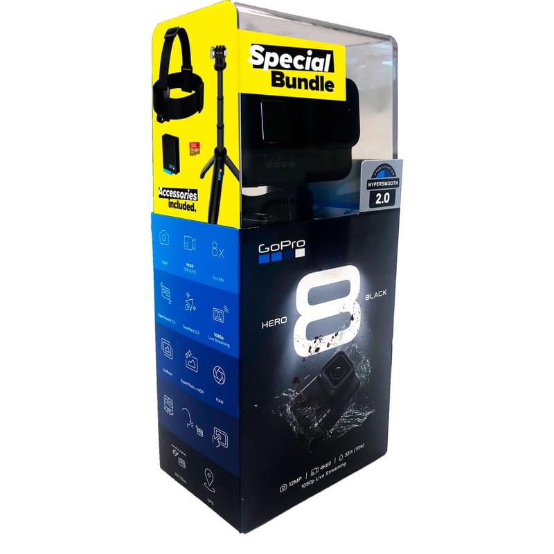 Action Видеокамера GoPro Hero 8 Black Edition Special Bundle (CHDRB-801) - фото #5, Technodom.kz
