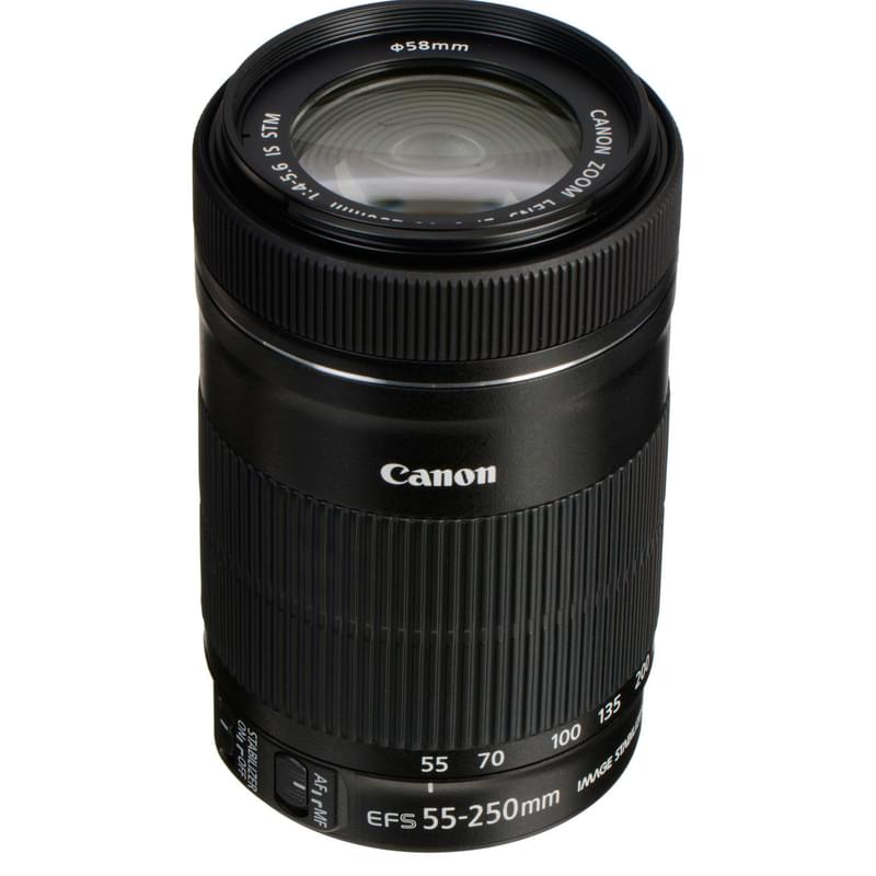 Объектив Canon EF-S 55-250mm f/4-5.6 IS STM - фото #0, Technodom.kz