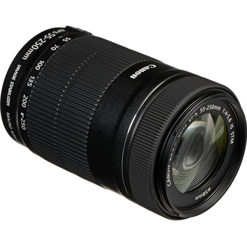 Объектив Canon EF-S 55-250mm f/4-5.6 IS STM - фото #6, Technodom.kz