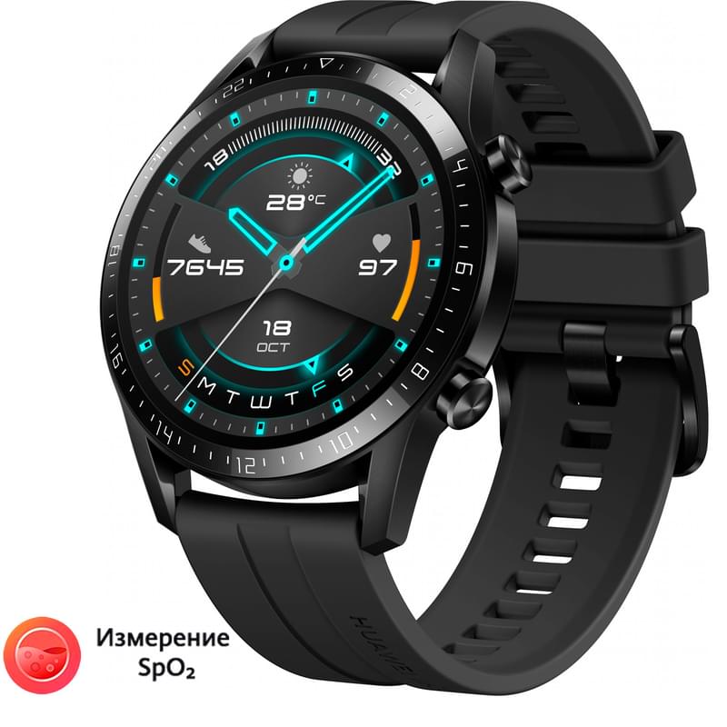 Смарт-часы HUAWEI Watch GT 2 Sport Matte Black - фото #0, Technodom.kz