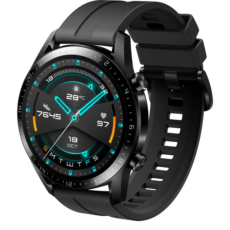 Смарт-часы HUAWEI Watch GT 2 Sport Matte Black - фото #3, Technodom.kz