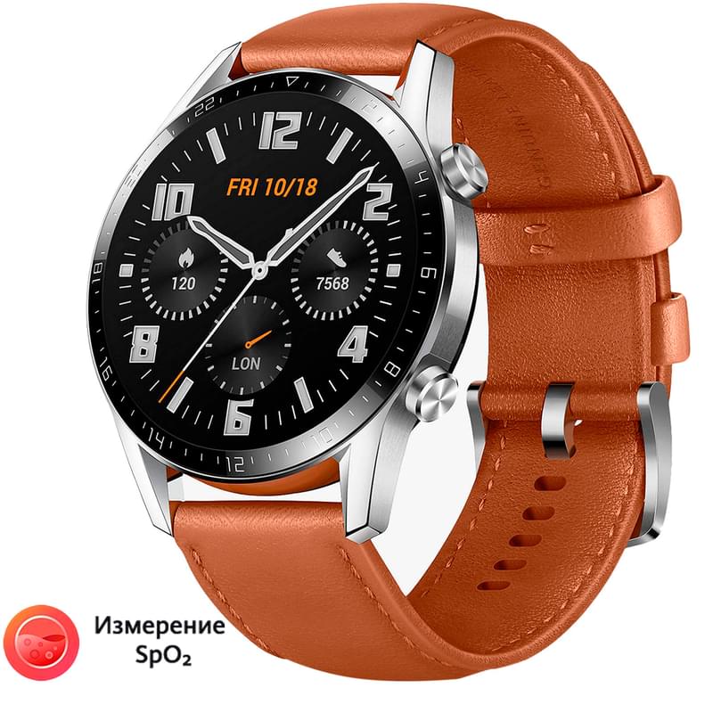 Смарт-часы HUAWEI Watch GT 2 Classic Pebble Brown - фото #0, Technodom.kz