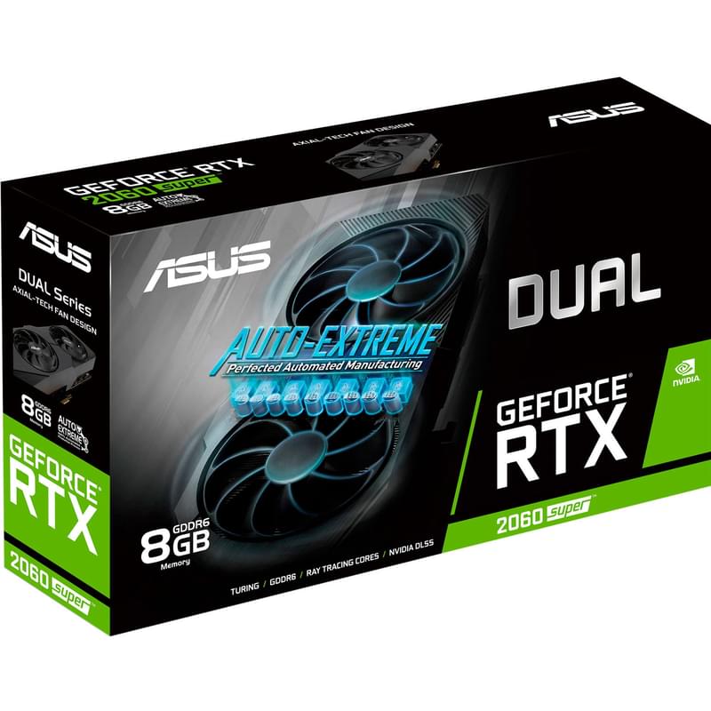 Видеокарта ASUS DUAL RTX 2060 SUPER 8GB EVO 256bit/G6 (HDMI+2DP+DVI) (DUAL-RTX2060S-8G-EVO) - фото #7, Technodom.kz