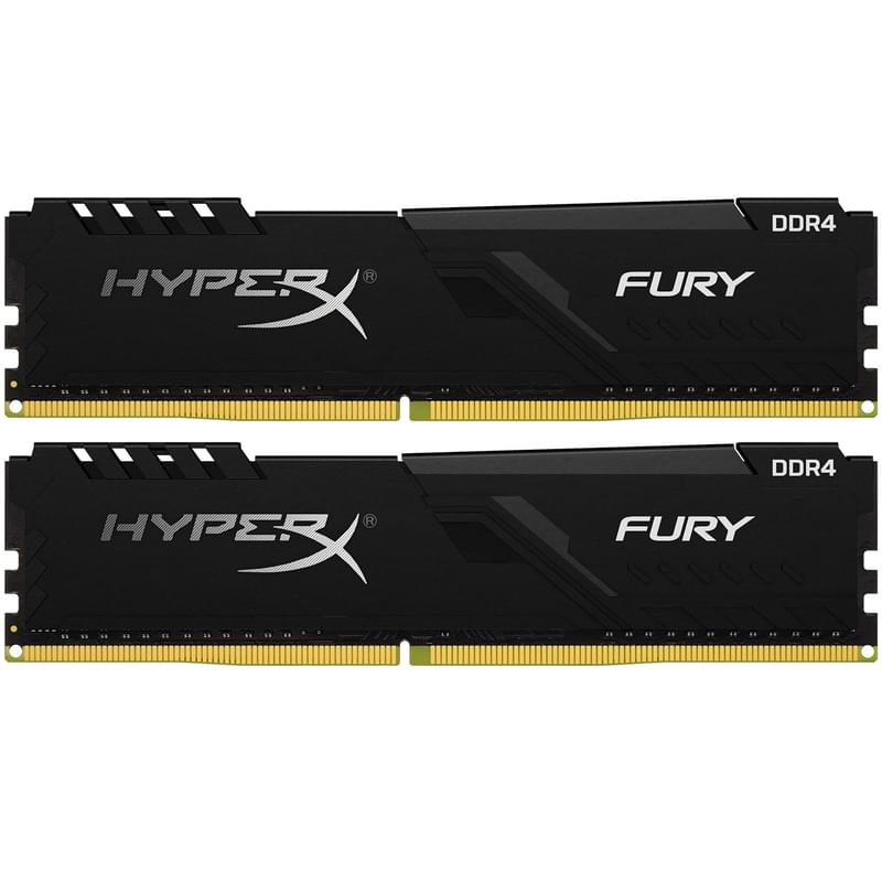 Оперативная память DDR4 DIMM 32GB(16GBx2)/2666MHz PC4-21300 Kingston HyperX Fury (HX426C16FB3K2/32) - фото #0, Technodom.kz