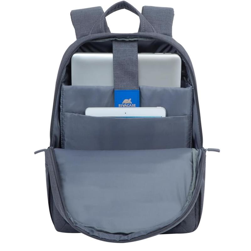 Рюкзак для ноутбука 15.6" Rivacase Alpendorf, Grey, полиэстер (7560) - фото #1, Technodom.kz