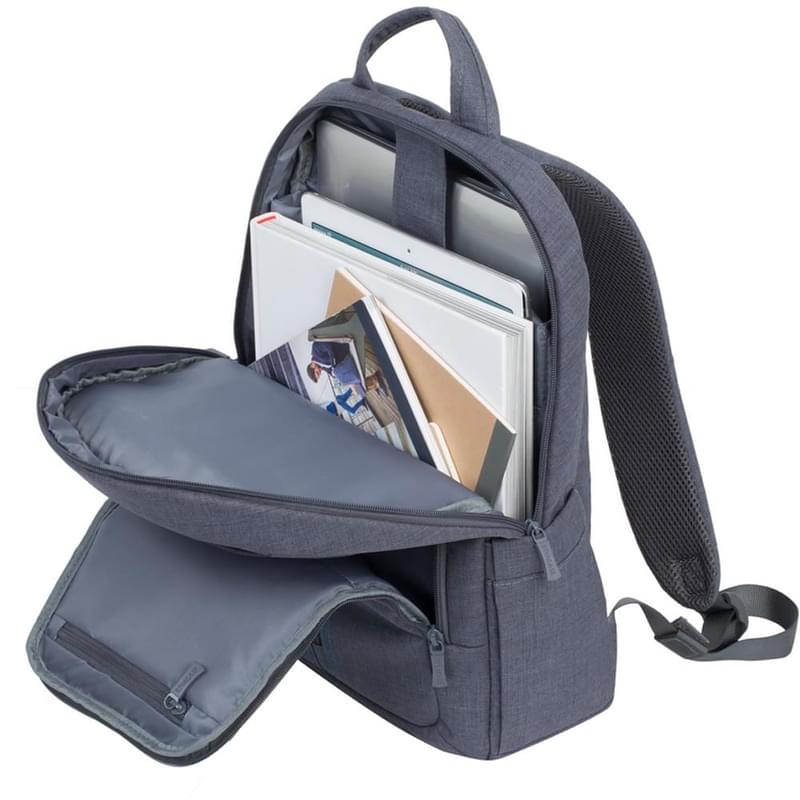 Рюкзак для ноутбука 15.6" Rivacase Alpendorf, Grey, полиэстер (7560) - фото #4, Technodom.kz