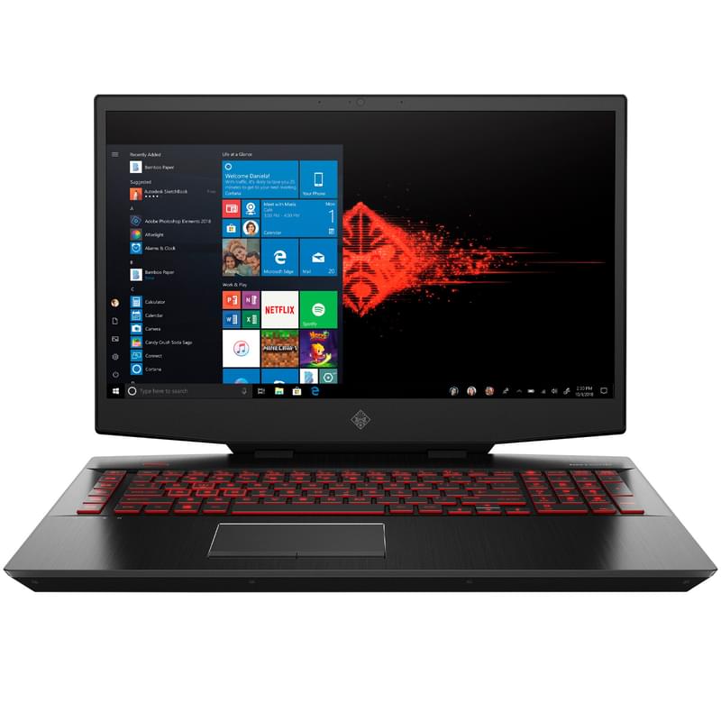 Игровой ноутбук HP Omen i7 9750H / 16ГБ / 512SSD / RTX2060 6ГБ / 17.3 / Win10 / (7QA97EA) - фото #0, Technodom.kz