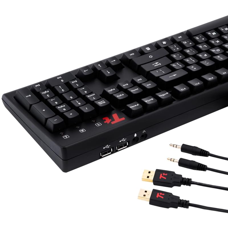 Клавиатура игровая проводная USB Thermaltake MEKA G1, CHERRY MX Black - фото #6, Technodom.kz