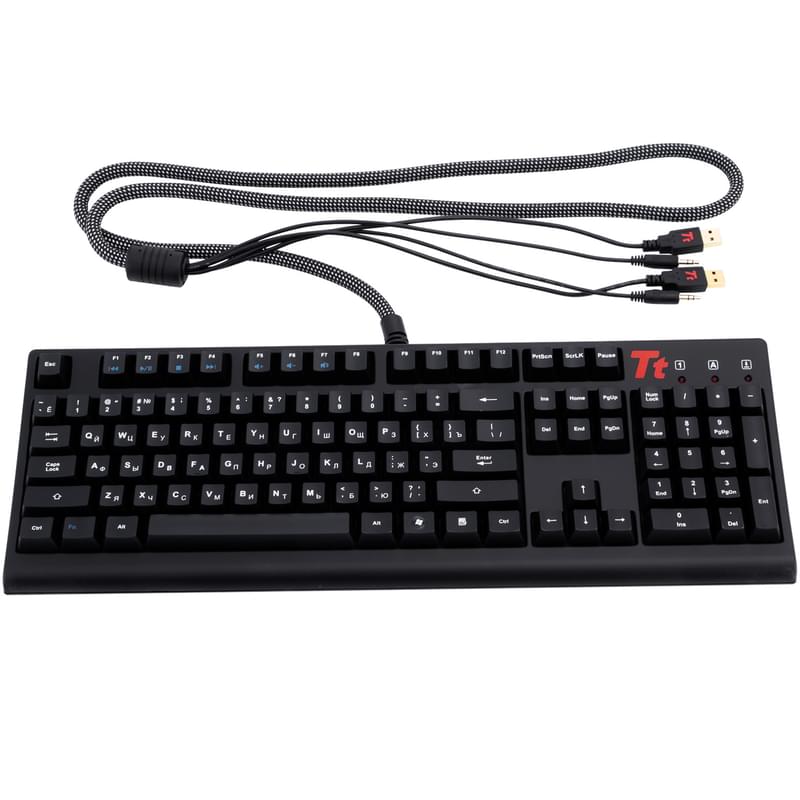 Клавиатура игровая проводная USB Thermaltake MEKA G1, CHERRY MX Black - фото #7, Technodom.kz