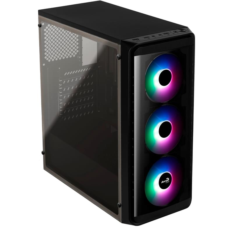 ПК корпус Aerocool SI-5200 Frost MidTower, window, Black ATX (SI-5200) - фото #1, Technodom.kz