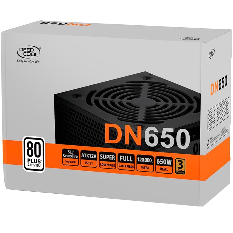 Блок питания 650W Deepcool DN650 ATX 20+4 pin, 4+4pin (DP-230EU-DN650) - фото #4, Technodom.kz