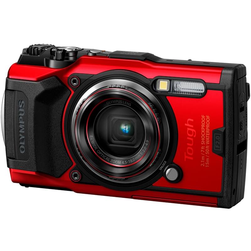 Цифровой фотоаппарат Olympus TG-6 Red - фото #1, Technodom.kz