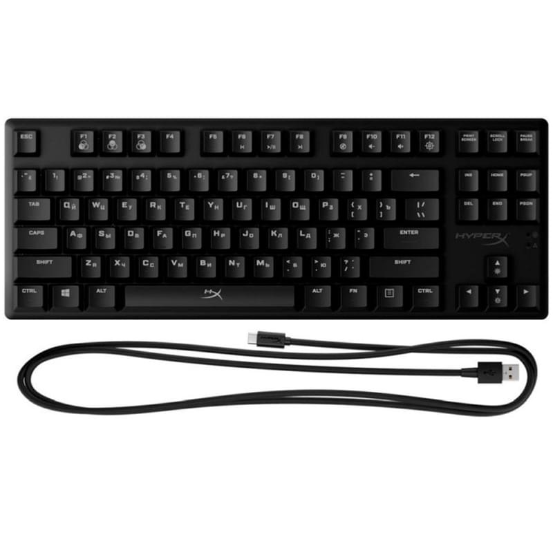 Клавиатура игровая проводная HyperX Alloy Origins Core RGB, Red Switch - фото #4, Technodom.kz