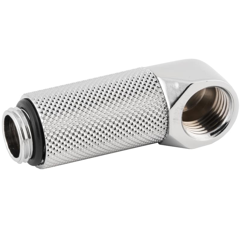 Фитинг угловой Bykski B-RD90-EXJ30 (90гр. 30ММ, Папа-мама, Silver) - фото #0, Technodom.kz