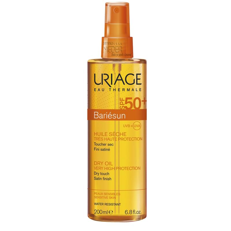 Сухое масло для тела и волос тонким ароматом  Барьесан SPF 50+ Uriage 200 мл - фото #0, Technodom.kz
