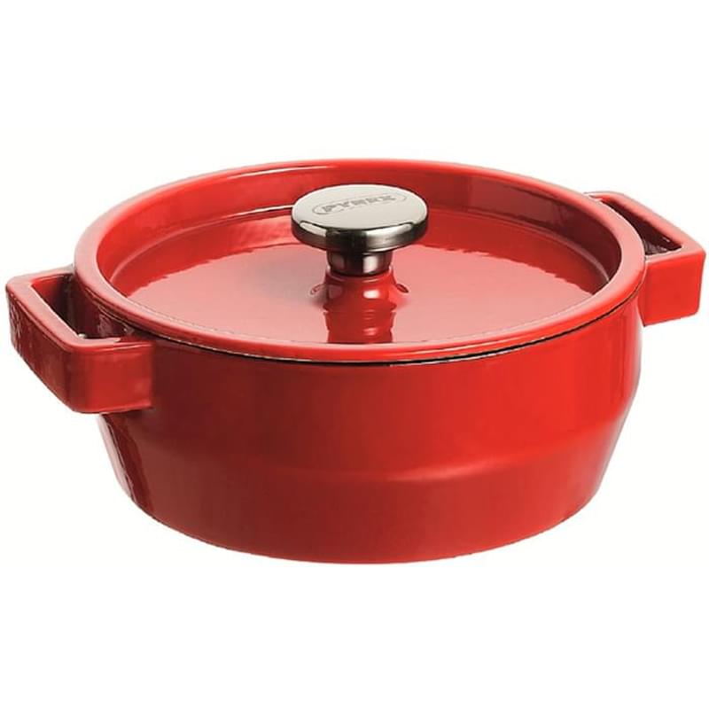 Кастрюля с крышкой овальная чугун 29см красная Pyrex SC5AC29 - фото #0, Technodom.kz