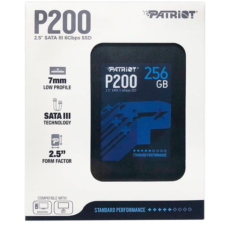 Внутренний SSD 2.5" 7мм 256GB Patriot P200 SATA-III 3D TLC (P200S256G25) - фото #5, Technodom.kz