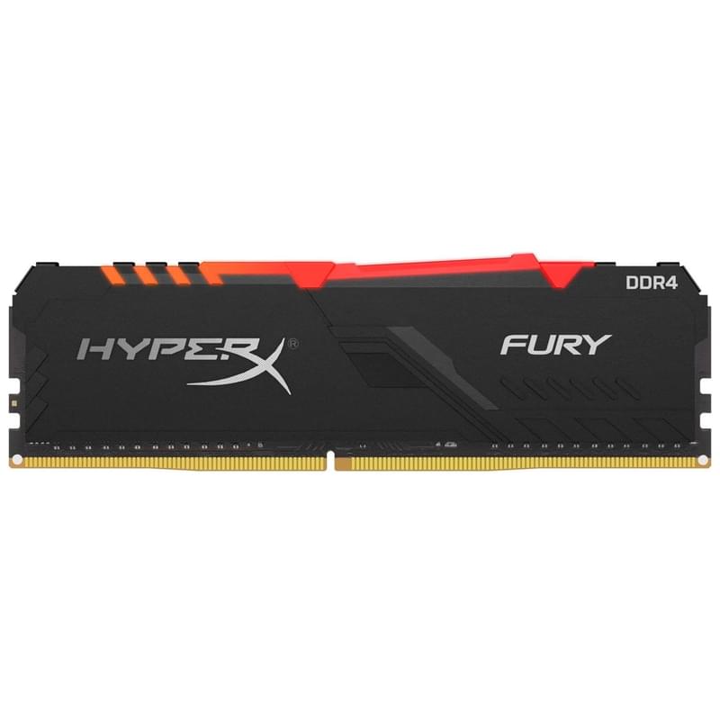 Оперативная память DDR4 DIMM 8GB/3200MHz PC-21300 Kingston HyperX Fury RGB (HX426C16FB3A/8) - фото #0, Technodom.kz