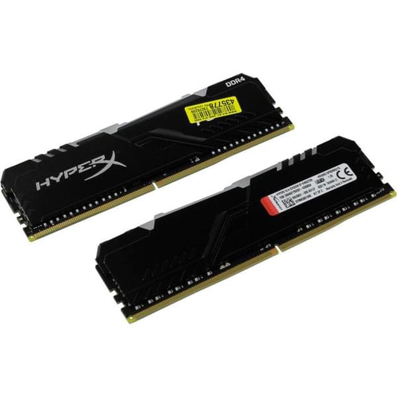 Оперативная память DDR4 DIMM 16GB(8GBx2)/3000MHz Kingston HyperX Fury RGB (HX430C15FB3AK2/16) - фото #2, Technodom.kz