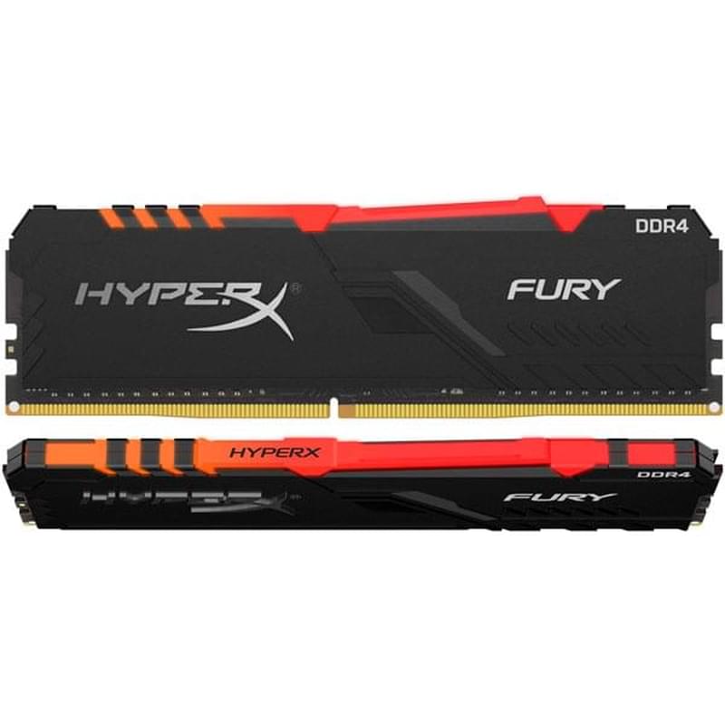 Оперативная память DDR4 DIMM 16GB(8GBx2)/3000MHz Kingston HyperX Fury RGB (HX430C15FB3AK2/16) - фото #3, Technodom.kz