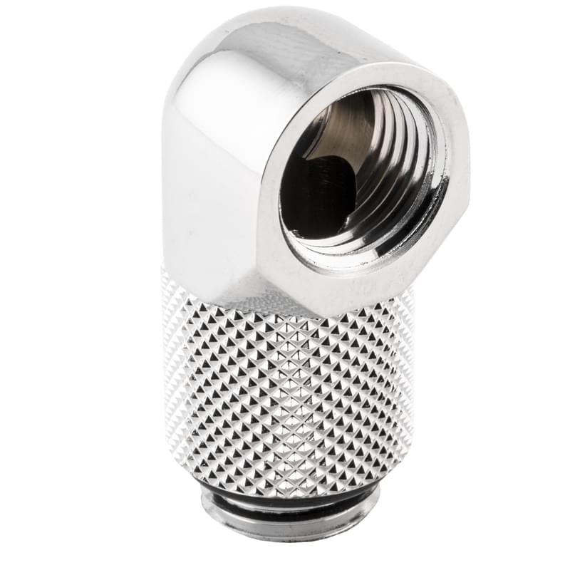 Фитинг угловой Bykski B-RD90-EXJ20 (90гр. 20ММ, Папа-мама, Silver) - фото #2, Technodom.kz
